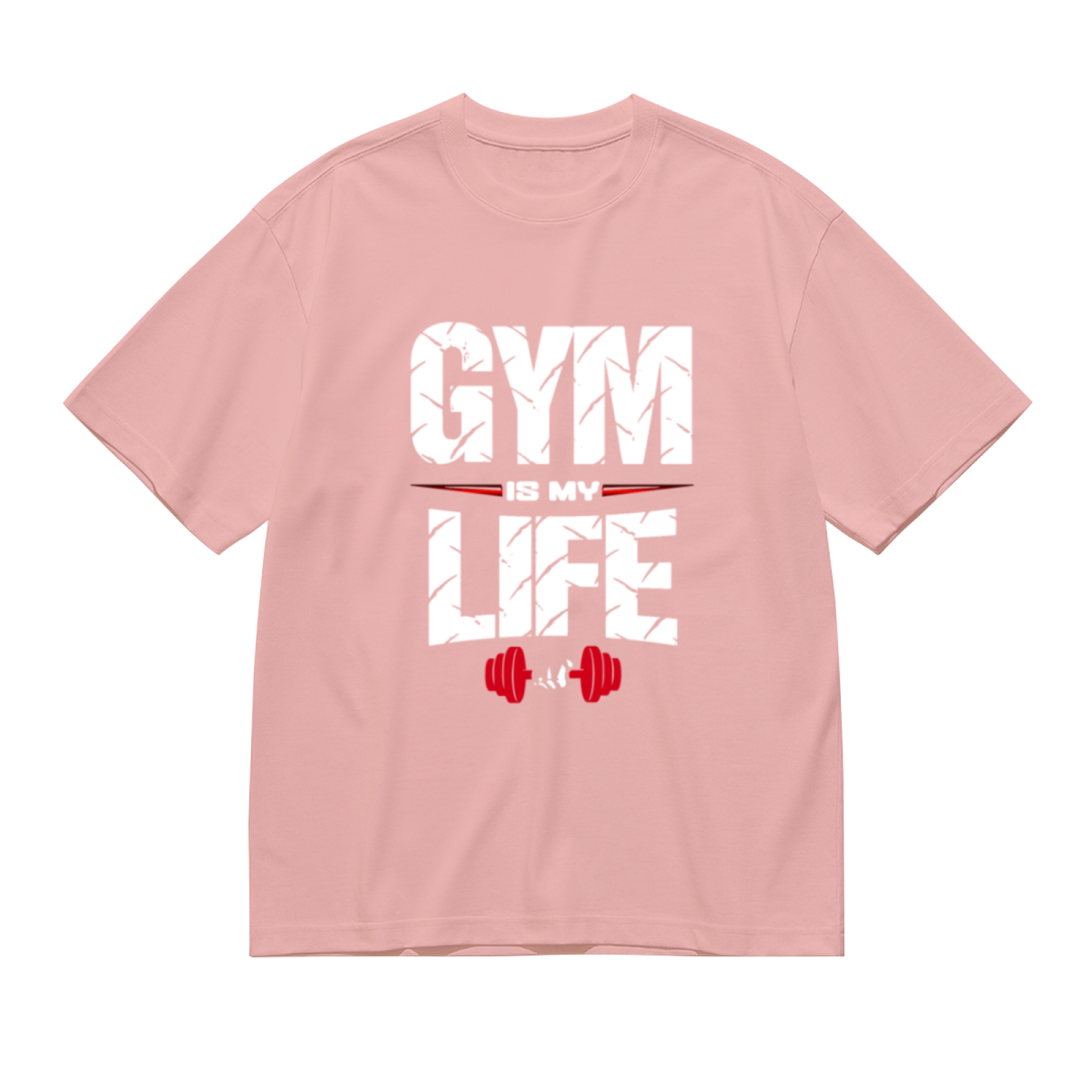 Gym Is My Life Dumbbell Fitness Motivational T-Shirt