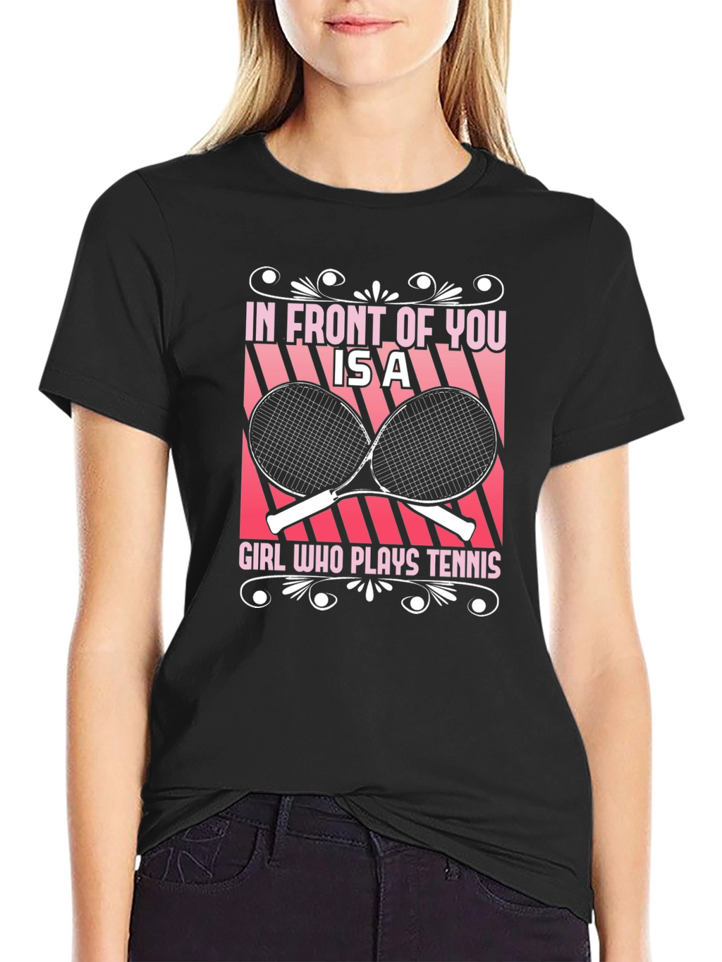 Tennis Girl Graphic T-Shirt