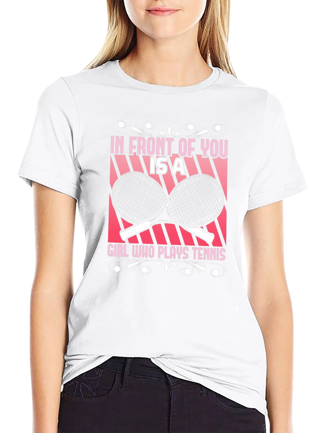 Tennis Girl Graphic T-Shirt