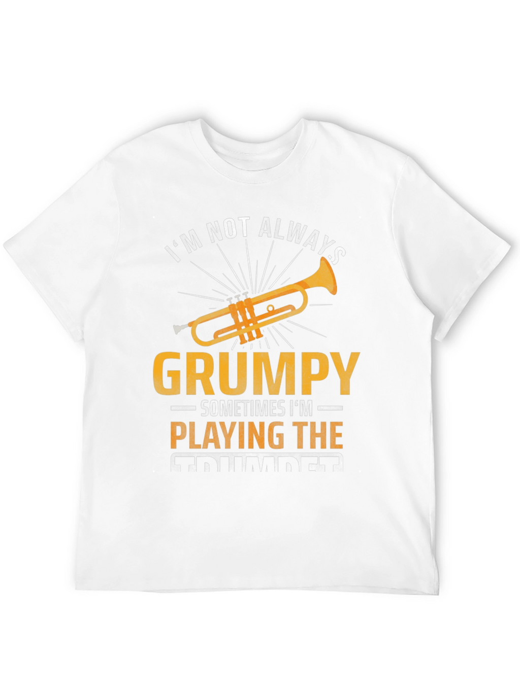 Grumpy Trumpet Player Graphic T-Shirt - Music Lover Tee