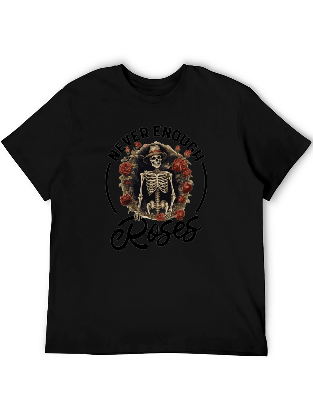 Never Enough Roses Skeleton T-Shirt