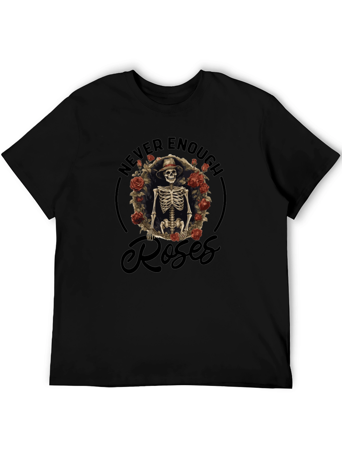 Never Enough Roses Skeleton T-Shirt