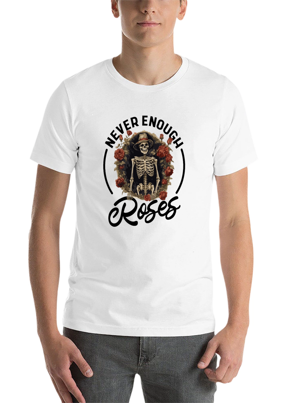 Never Enough Roses Skeleton T-Shirt