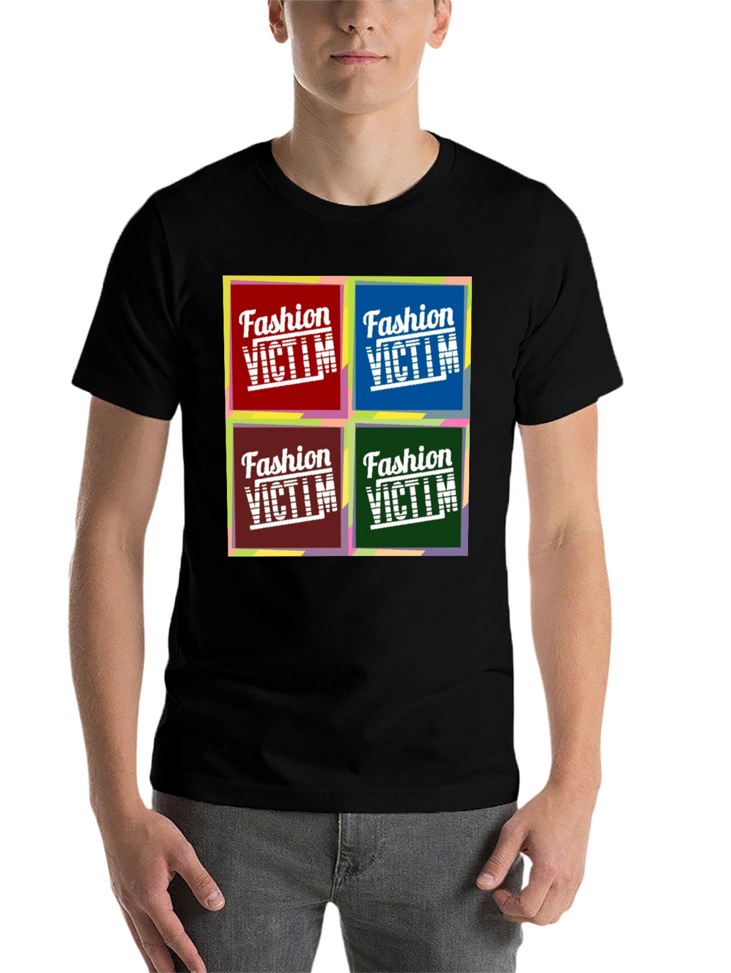Fashion Victim Graphic Tee - Pop Art Design