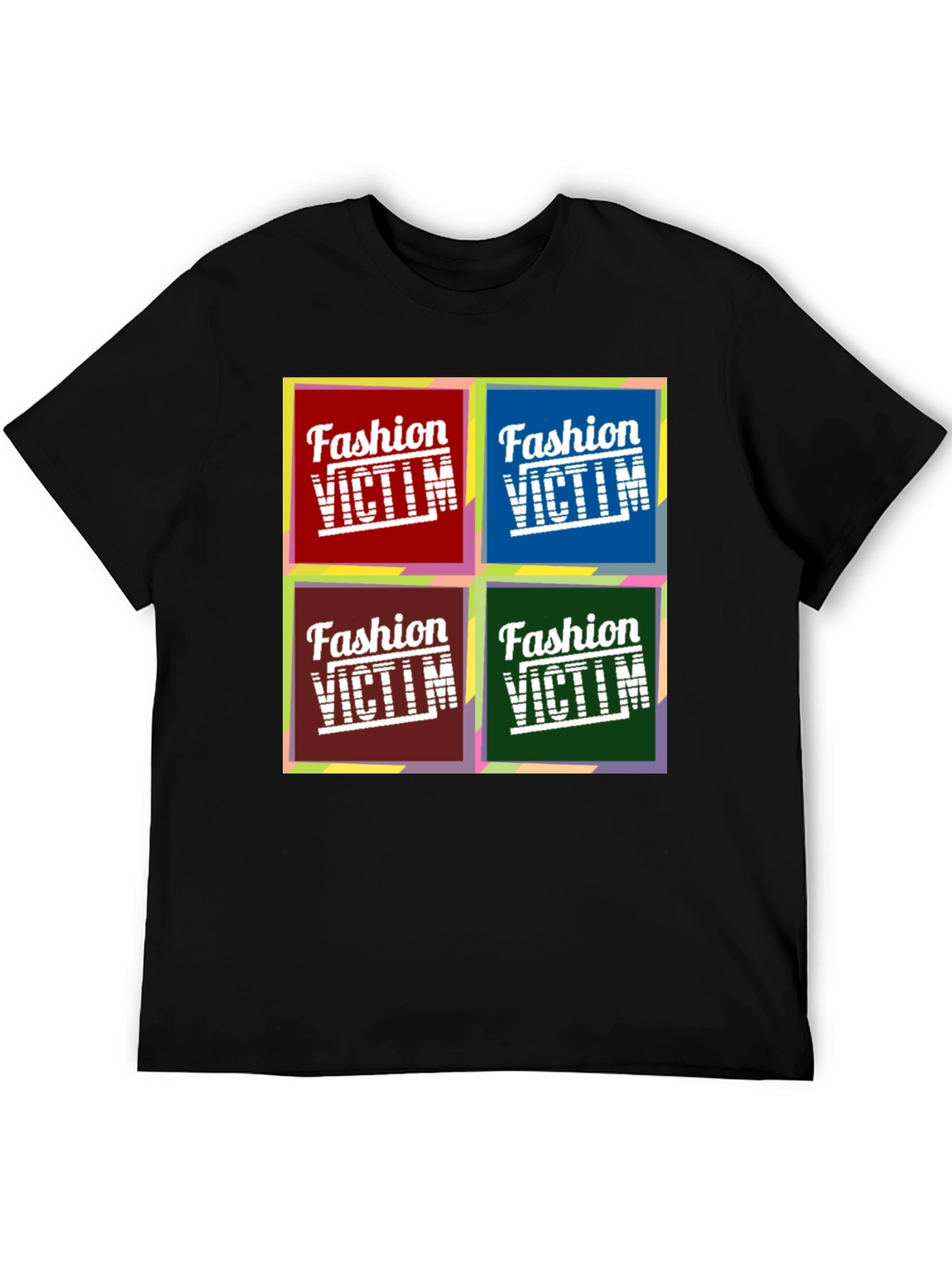 Fashion Victim Graphic Tee - Pop Art Design