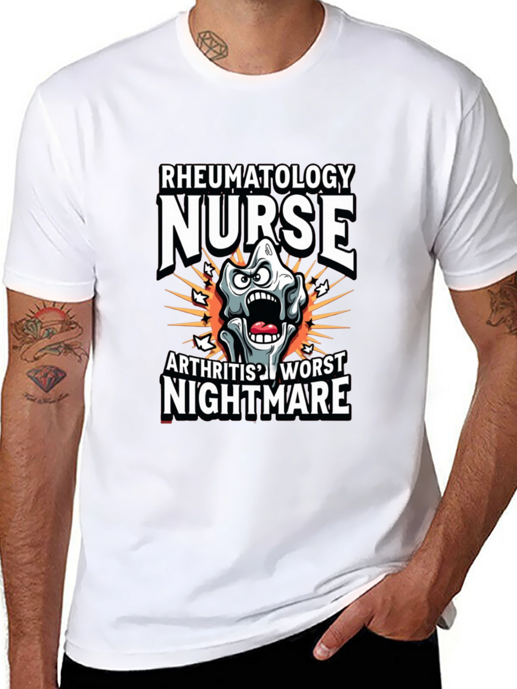 Rheumatology Nurse T-Shirt Arthritis Nightmare