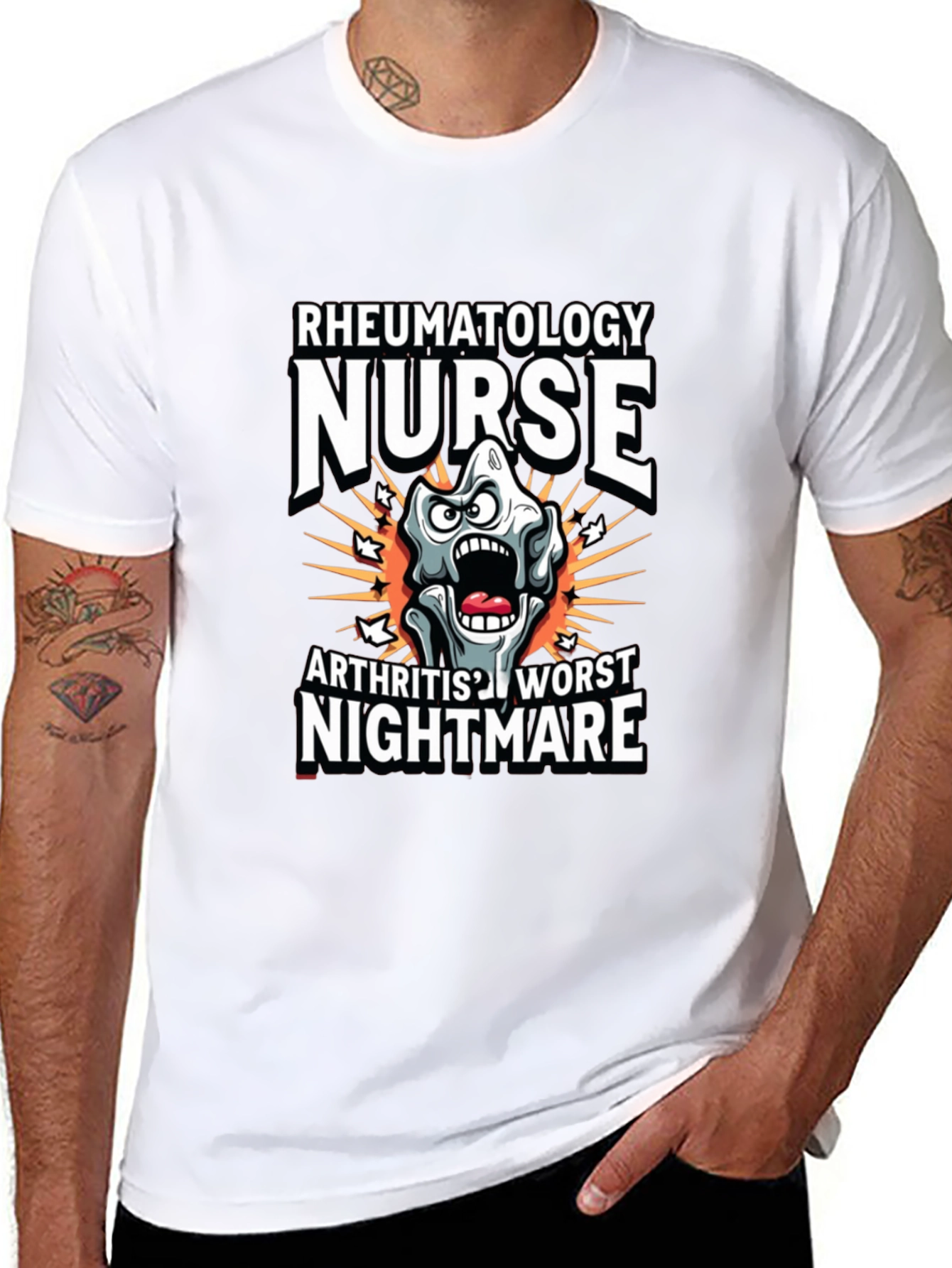 Rheumatology Nurse T-Shirt Arthritis Nightmare