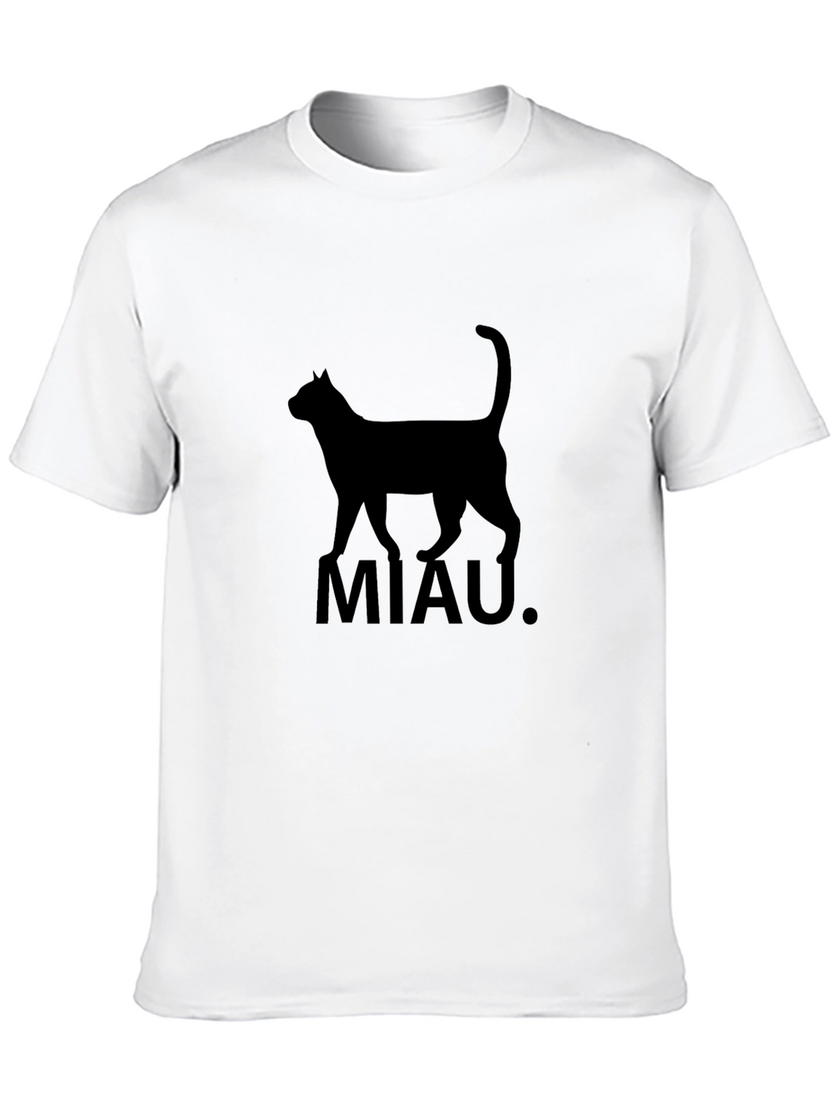 Black Cat MIAU T-Shirt - Graphic Tee