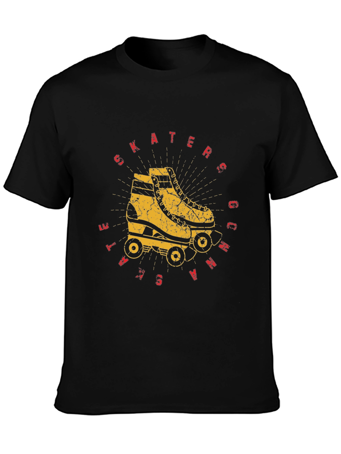 Retro Roller Skater Graphic Tee - Skate or Die!
