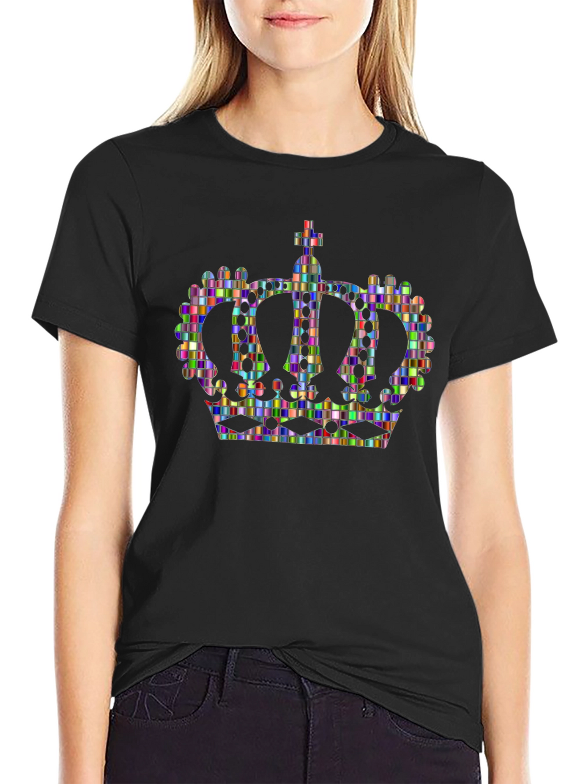 Crown Graphic Black T-Shirt