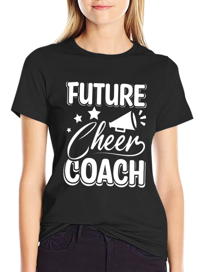Future Cheer Coach T-Shirt - Black Cotton Tee