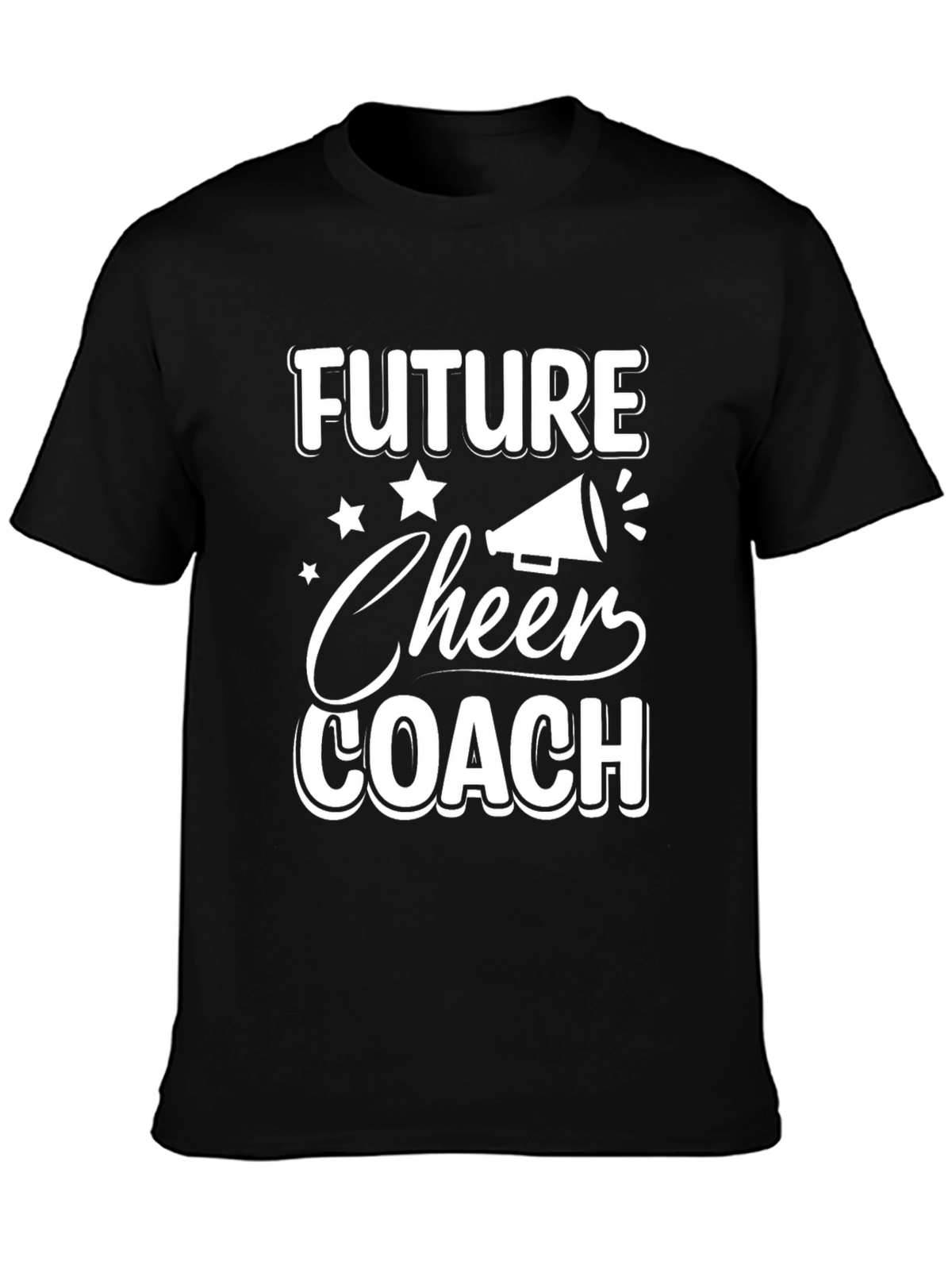 Future Cheer Coach T-Shirt - Black Cotton Tee