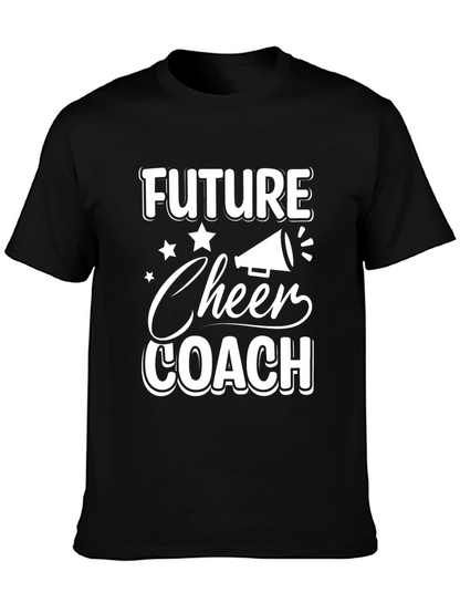 Future Cheer Coach T-Shirt - Black Cotton Tee
