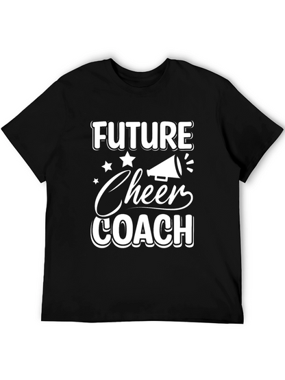 Future Cheer Coach T-Shirt - Black Cotton Tee