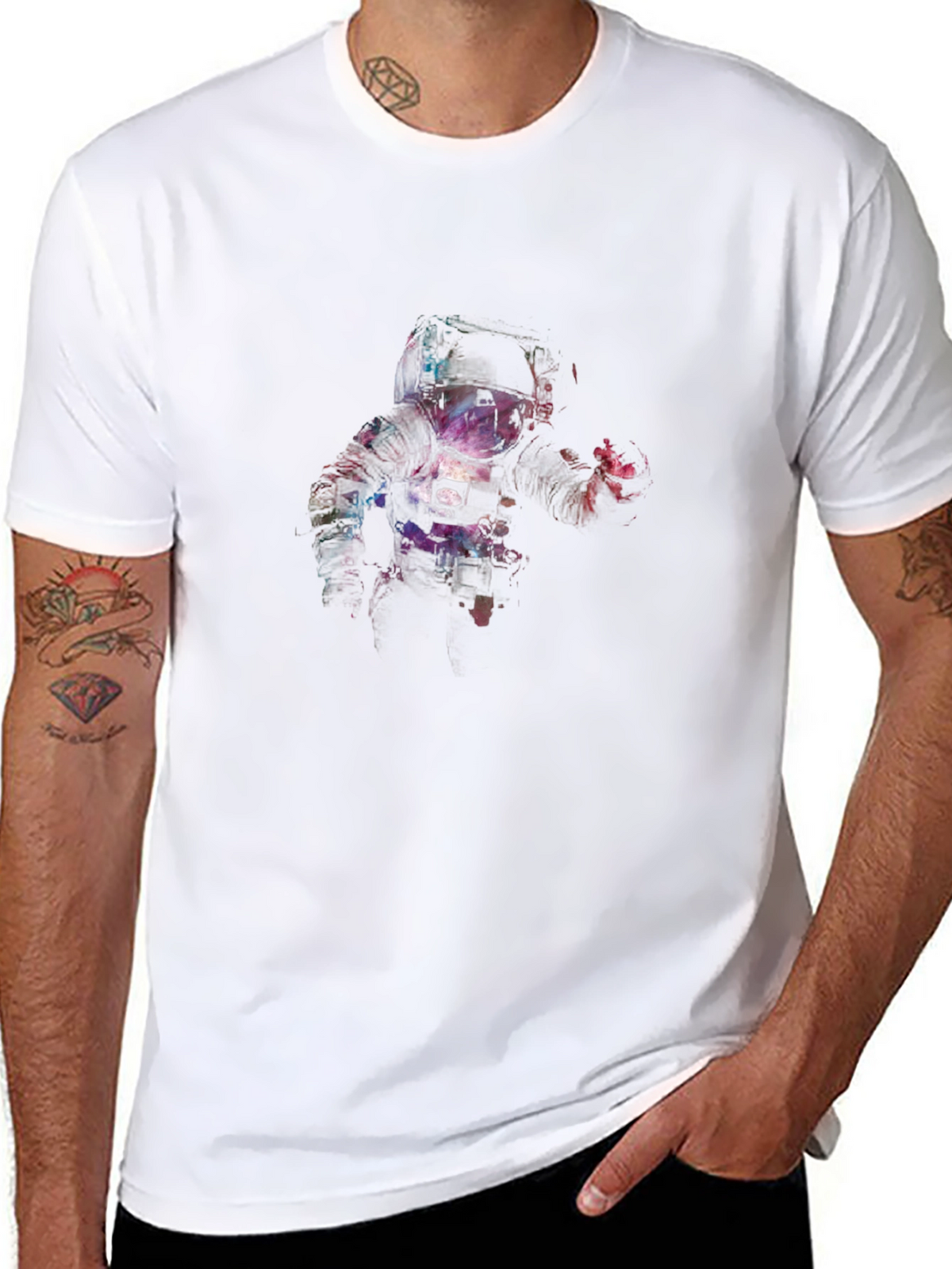 Astronaut Graphic Black T-Shirt
