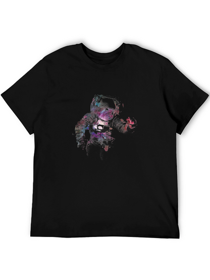 Astronaut Graphic Black T-Shirt