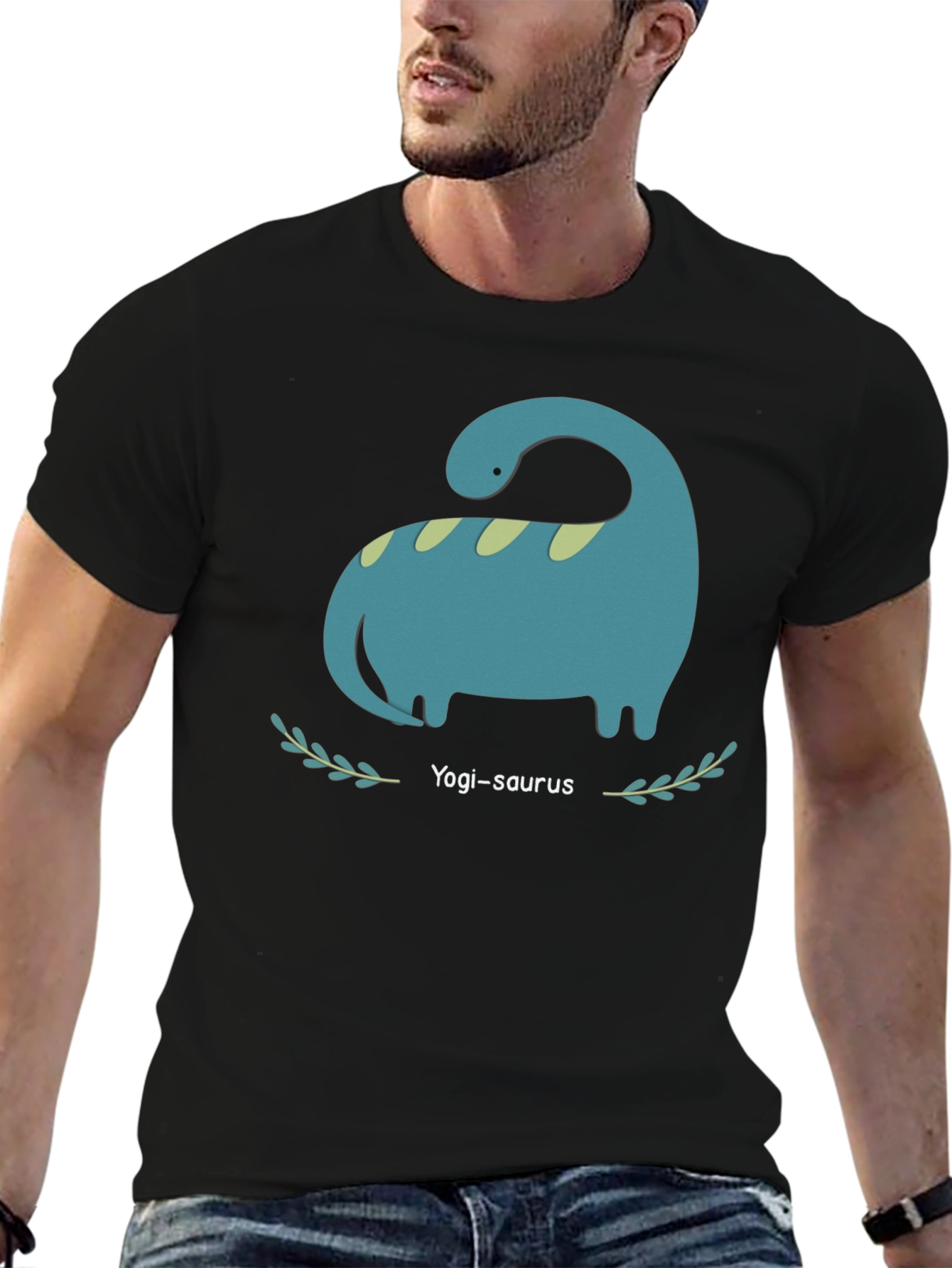 Yogi-saurus Graphic Tee - Cute Dino T-Shirt