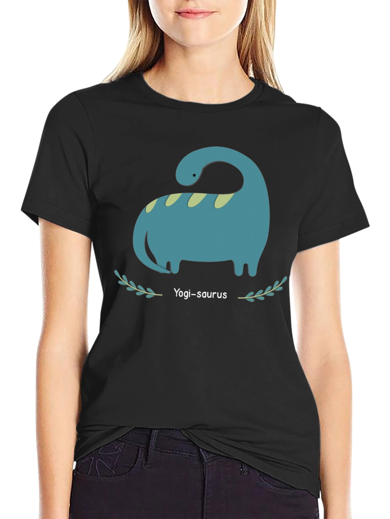 Yogi-saurus Graphic Tee - Cute Dino T-Shirt
