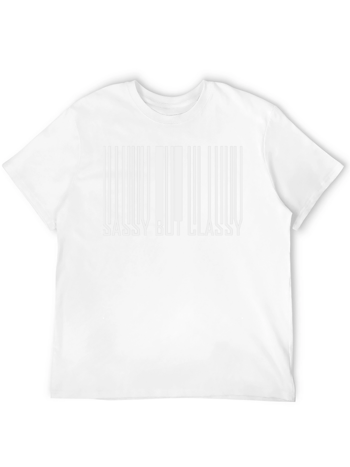Sassy But Classy Barcode Graphic Tee - Black