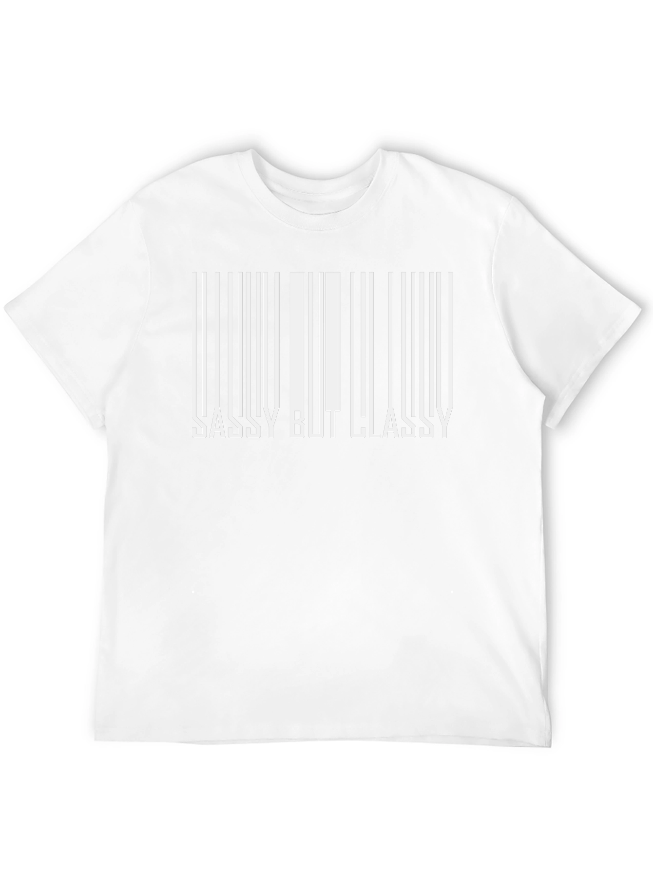 Sassy But Classy Barcode Graphic Tee - Black