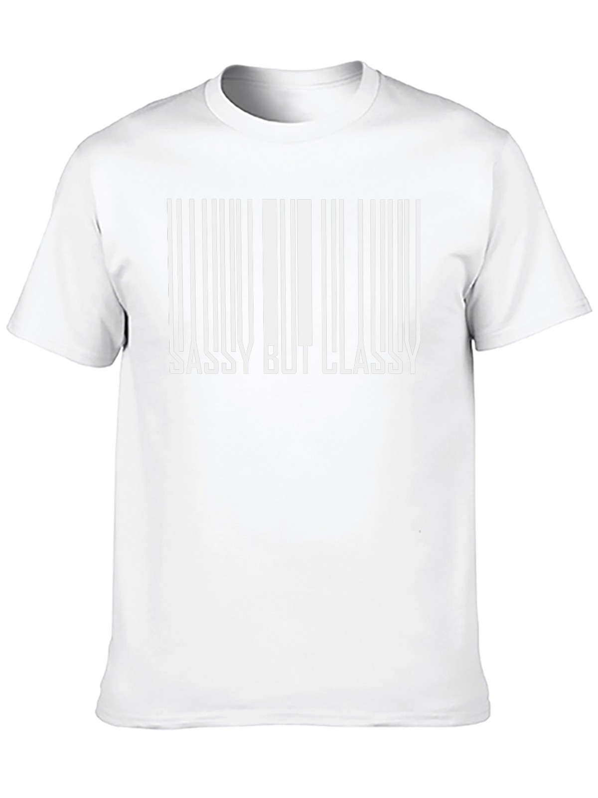 Sassy But Classy Barcode Graphic Tee - Black