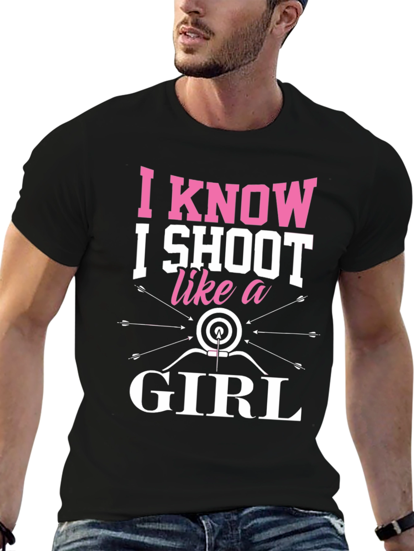 I Know I Shoot Like a Girl Archery T-Shirt