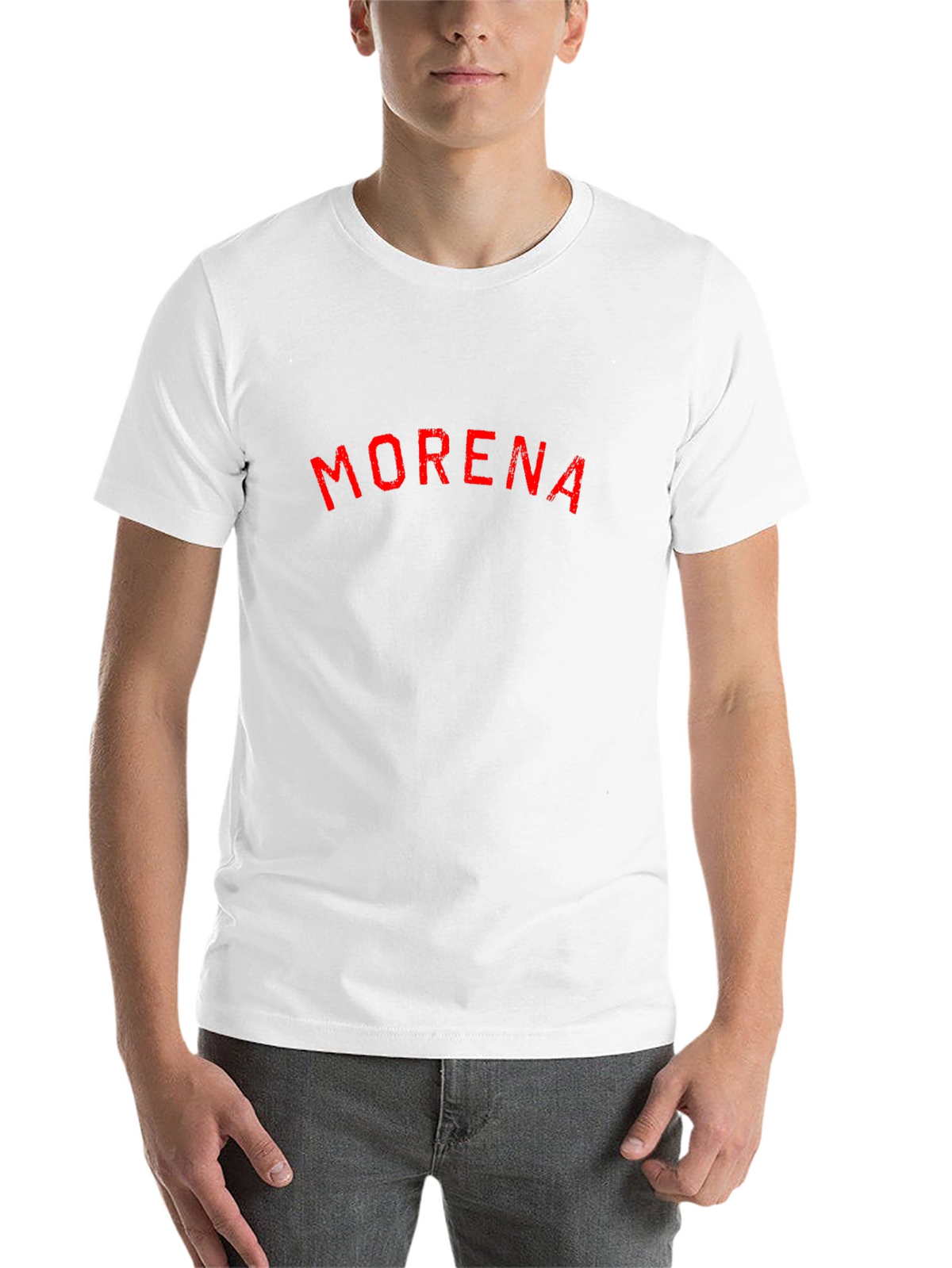 MORENA Graphic T-Shirt - Distressed Print Casual Wear