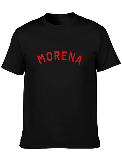 MORENA Graphic T-Shirt - Distressed Print Casual Wear