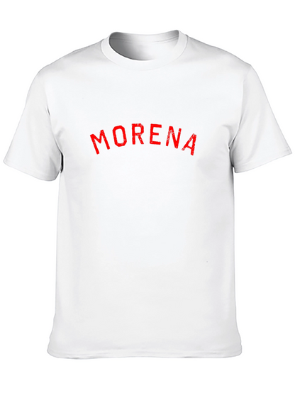 MORENA Graphic T-Shirt - Distressed Print Casual Wear