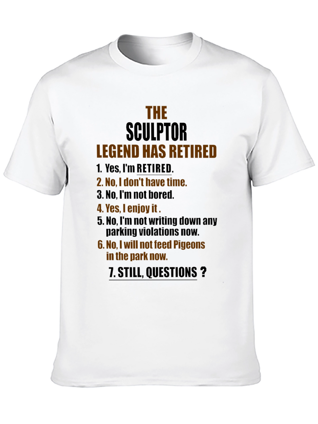 Sculptor Legend Retired Graphic T-Shirt