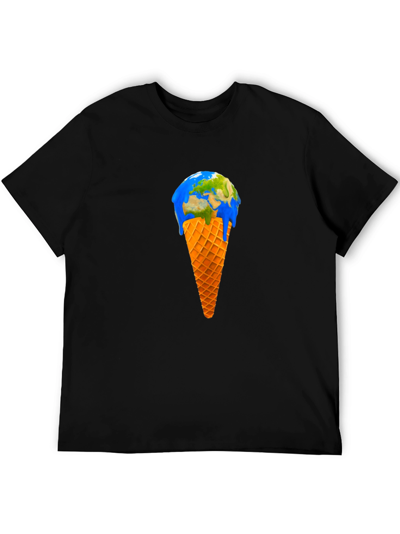 Earth Ice Cream Cone Graphic Tee