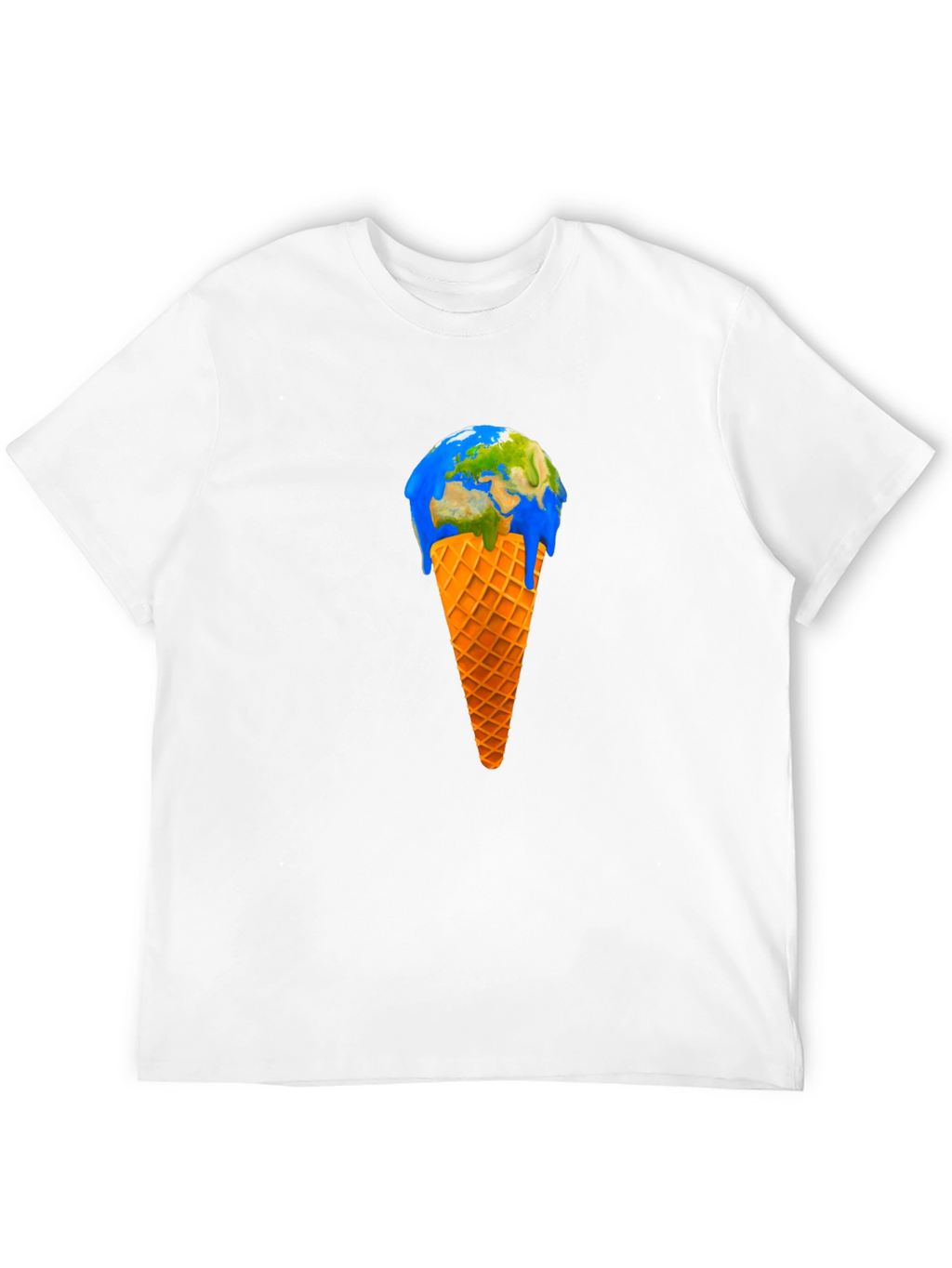 Earth Ice Cream Cone Graphic Tee