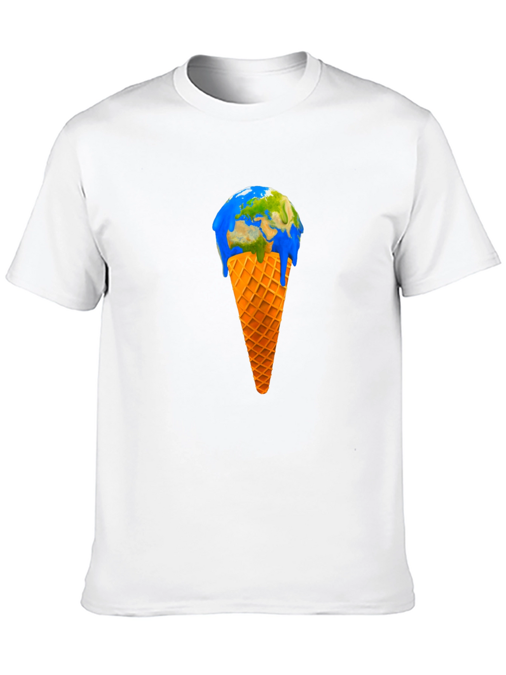 Earth Ice Cream Cone Graphic Tee