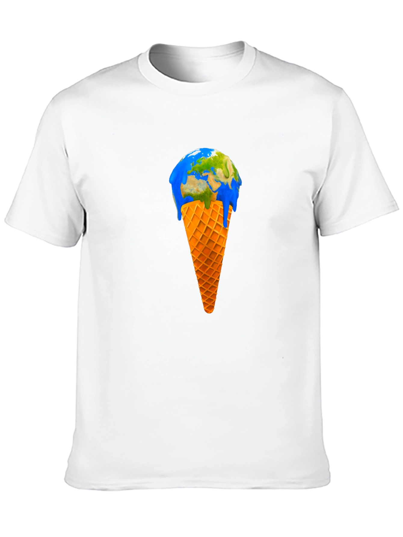 Earth Ice Cream Cone Graphic Tee