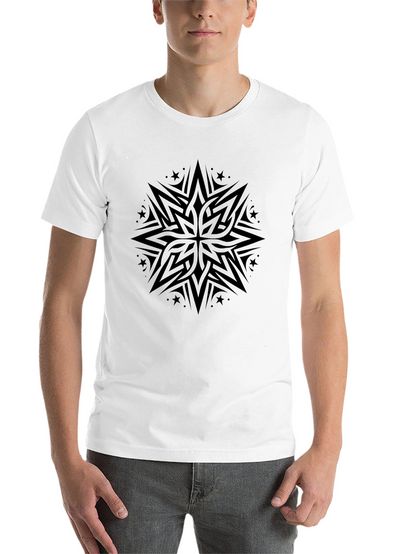 Tribal Star Graphic Black Tee