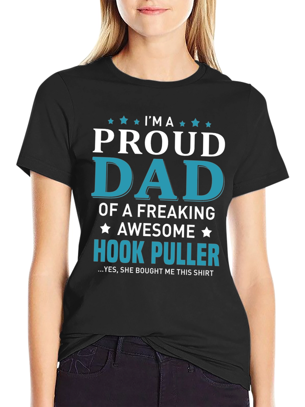 Proud Dad Hook Puller T-Shirt - Awesome Fishing Gift