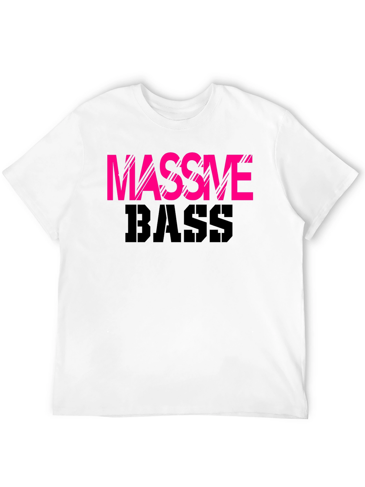 Massive Bass Graphic Tee - Black Cotton T-Shirt