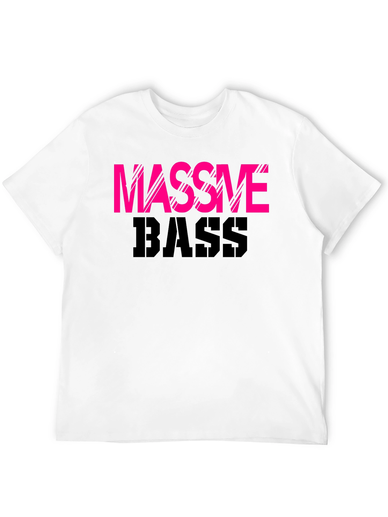 Massive Bass Graphic Tee - Black Cotton T-Shirt