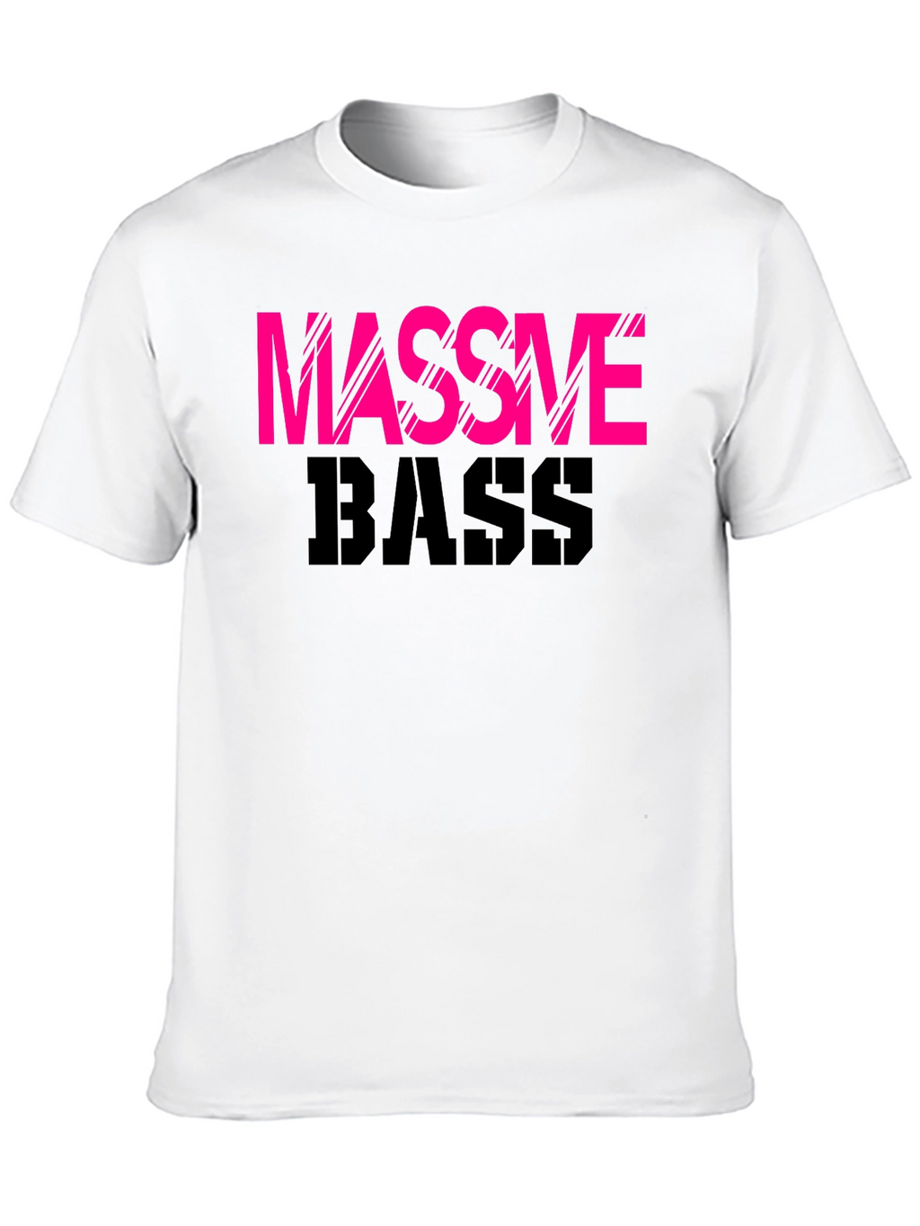 Massive Bass Graphic Tee - Black Cotton T-Shirt