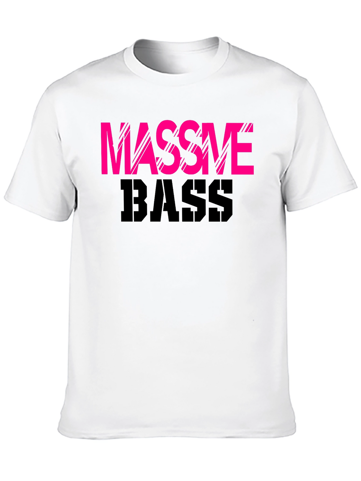 Massive Bass Graphic Tee - Black Cotton T-Shirt