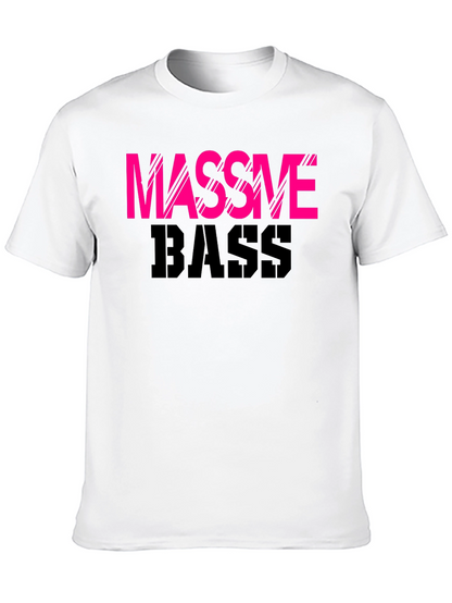 Massive Bass Graphic Tee - Black Cotton T-Shirt