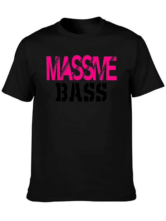 Massive Bass Graphic Tee - Black Cotton T-Shirt
