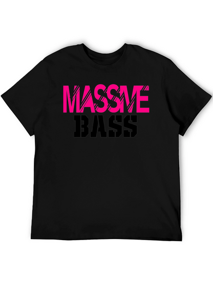 Massive Bass Graphic Tee - Black Cotton T-Shirt