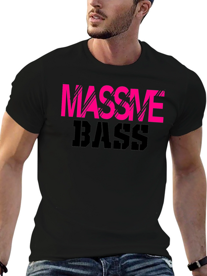 Massive Bass Graphic Tee - Black Cotton T-Shirt