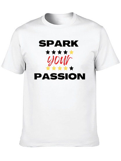 Spark Your Passion Black Graphic Tee