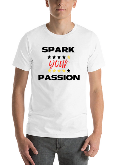 Spark Your Passion Black Graphic Tee