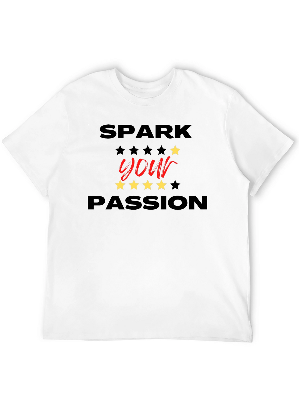 Spark Your Passion Black Graphic Tee