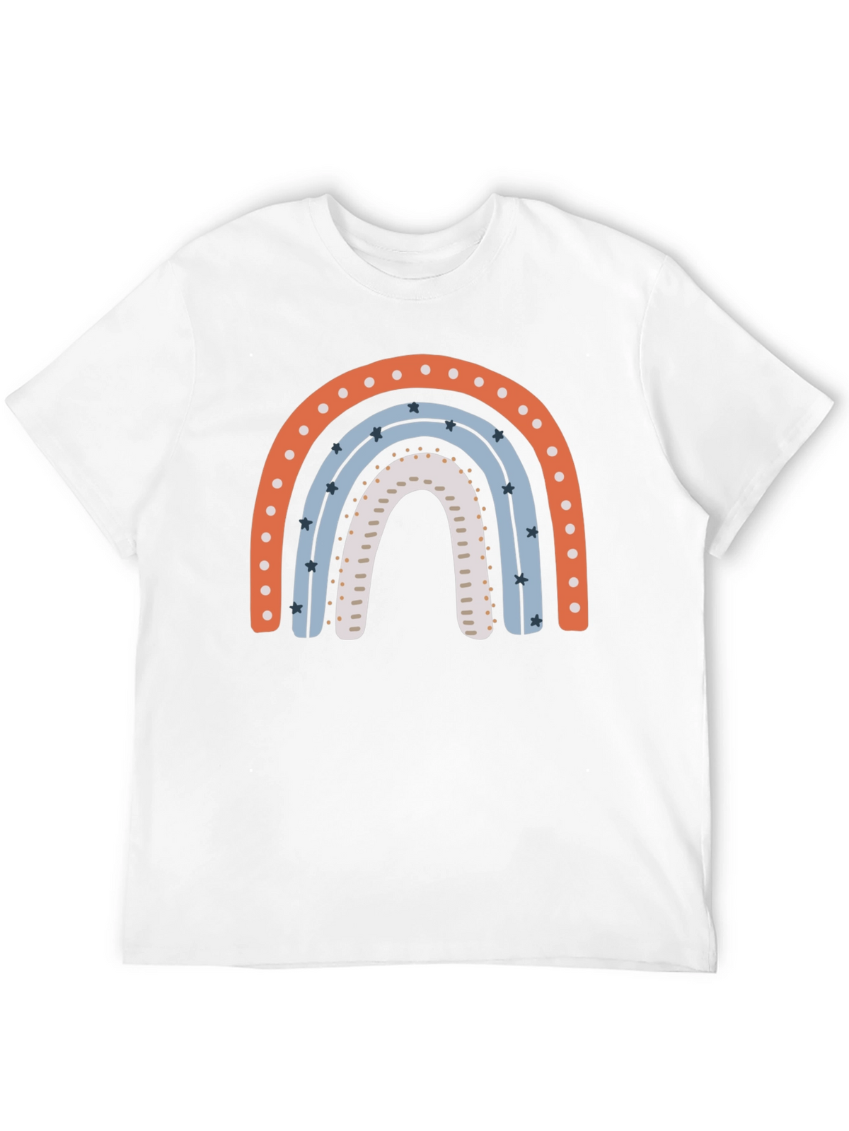 Rainbow Graphic Print Black T-Shirt