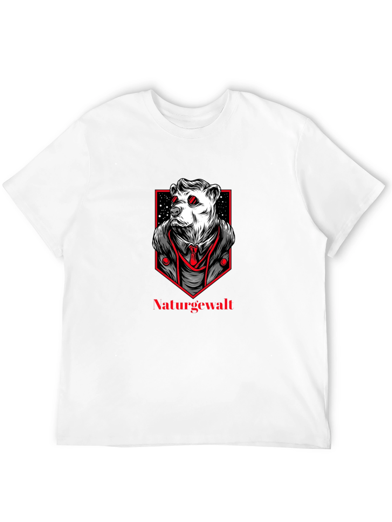Natures Force Bear Graphic Tee - Black