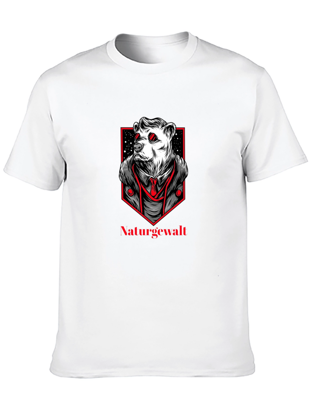 Natures Force Bear Graphic Tee - Black